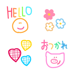 [LINE絵文字] 毎日使える♡cuteえもじの画像