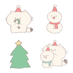 [LINE絵文字] Cat Mary Christmas 2の画像