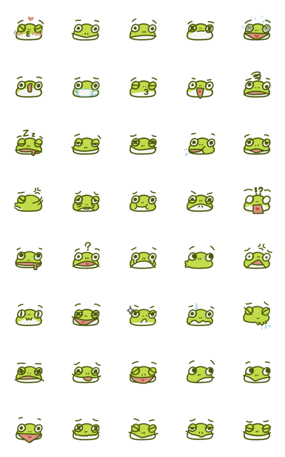 [LINE絵文字]what the frogの画像一覧