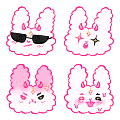 [LINE絵文字] little bunny "bpuk bpui"の画像