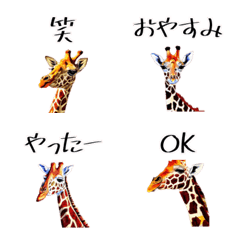 [LINE絵文字] 鮮やかなキリンの絵文字の画像