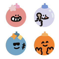 [LINE絵文字] christmas decoration ballの画像