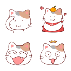 [LINE絵文字] 三毛猫よもぎの画像