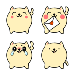 [LINE絵文字] まるっこい犬の絵文字の画像