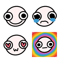 [LINE絵文字] Rainbow-kung but only faceの画像