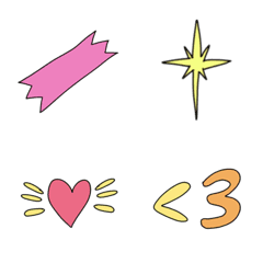 [LINE絵文字] Hearts, stars and cutenessの画像