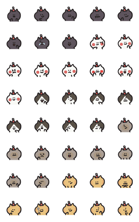 [LINE絵文字]Draw a cat to celebrate Christmasの画像一覧