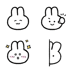 [LINE絵文字] ゆるかわうさぎの絵文字たちの画像