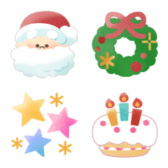 [LINE絵文字] +*クリスマス+*大人かわいいステンシル風♪の画像