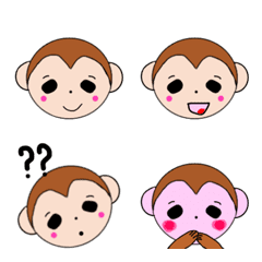 [LINE絵文字] drooping eyes monkeyの画像