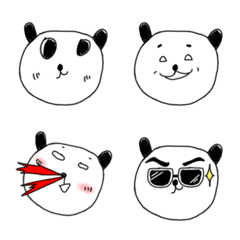 [LINE絵文字] クマパンダの普段使いに良い絵文字の画像