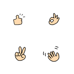 [LINE絵文字] Hand signals is cuteの画像