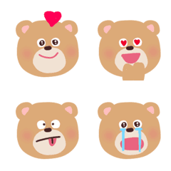 [LINE絵文字] cute♡おもしろクマさんの画像