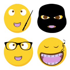 [LINE絵文字] face emojis Different stylesの画像