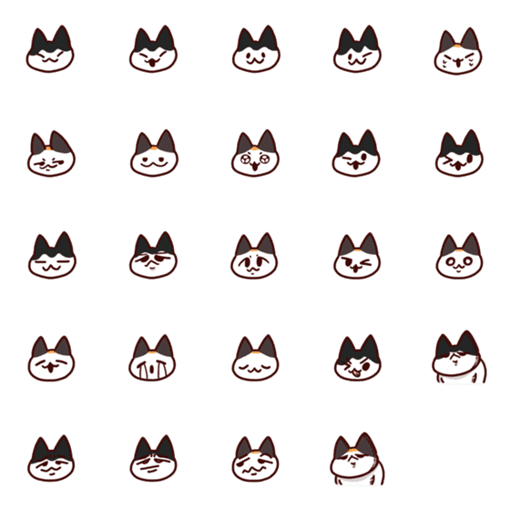 [LINE絵文字]naughty catsの画像一覧