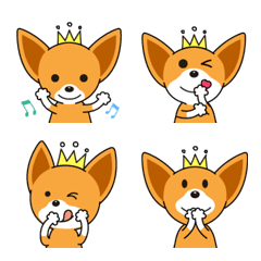 [LINE絵文字] King Chihuahua is full of curiosityの画像