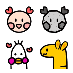 [LINE絵文字] PUFF ＆ puff duck ＆ rabbit deer eelの画像