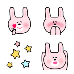 [LINE絵文字] cute♡うさぎの画像