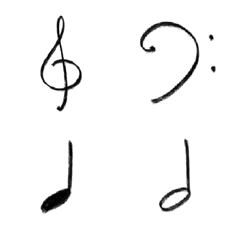 [LINE絵文字] musical symbols and signsの画像