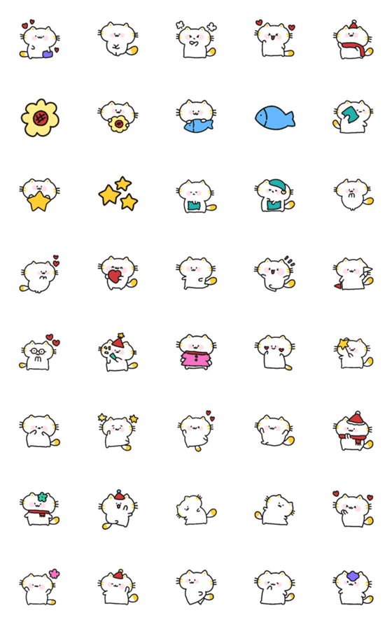 [LINE絵文字]Emoji cat cute cute*の画像一覧