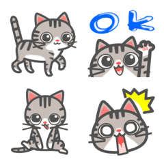 [LINE絵文字] 会話で使おう！猫の動く絵文字！の画像