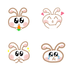 [LINE絵文字] little cute rabbitの画像