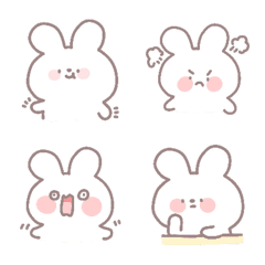 [LINE絵文字] Mimi Mo cute rabbitの画像