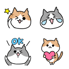 [LINE絵文字] 毎日元気に♡ねこねこ絵文字の画像