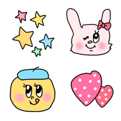 [LINE絵文字] ♡毎日使えそうな絵文字セット♡の画像