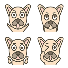 [LINE絵文字] Fafa Dog 1 : first Emoji ！の画像