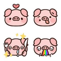 [LINE絵文字] RENRENPIG Emojiの画像