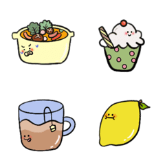 [LINE絵文字] QQ lovely foodsの画像