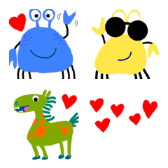 [LINE絵文字] crab and friends llの画像