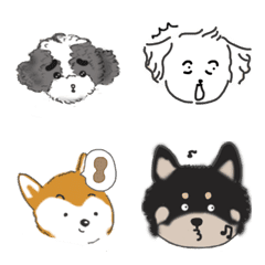 [LINE絵文字] Cute Dog Cute Dogの画像