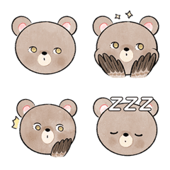 [LINE絵文字] Super cute Eagle Bear emojiの画像