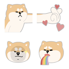 [LINE絵文字] Douzhai the Shiba Inu - Emojiの画像