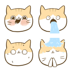 [LINE絵文字] jimaru cat emoji 1.0の画像