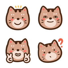 [LINE絵文字] Tabby Cat Gulu emojiの画像