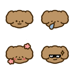 [LINE絵文字] choco poodle puppyの画像