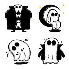 [LINE絵文字] Ghost Mood V.1の画像