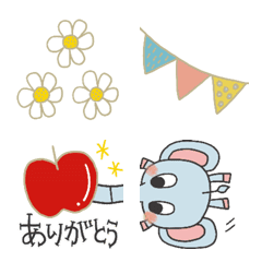 [LINE絵文字] ぞうちゃんだゾウ/年中使える絵文字の画像