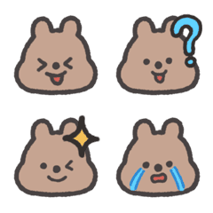 [LINE絵文字] Cute Quokka Say HIの画像