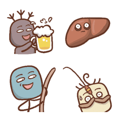 [LINE絵文字] Negative Microbes emoji 1.0の画像