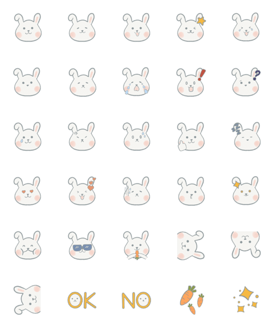 [LINE絵文字]sany bunnyの画像一覧