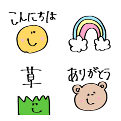 [LINE絵文字] おしゃれマーカーでらくがき絵文字の画像