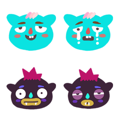 [LINE絵文字] Tropical Troll Emoji No.1の画像