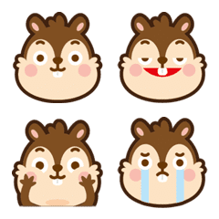 [LINE絵文字] The Cute beasts family(KAKA's Emoji)の画像