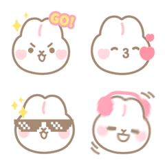 [LINE絵文字] Bunny FiFi emoji (Revised Version)の画像