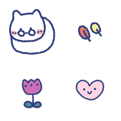 [LINE絵文字] * cute catの画像