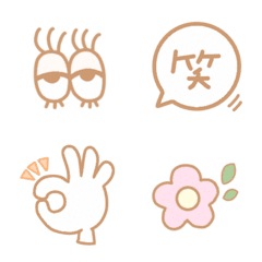 [LINE絵文字] 淡色おしゃれemoji。の画像